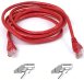 50 feet RJ45 CAT5e networking ethernet straight patch cable Belkin A3L850A50-RED-S